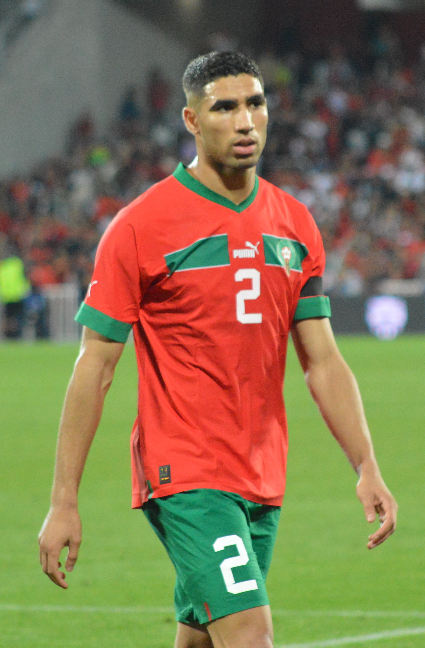 Achraf Hakimi es la imagen estrella principal de Marruecos para la prueba ante Canadá.