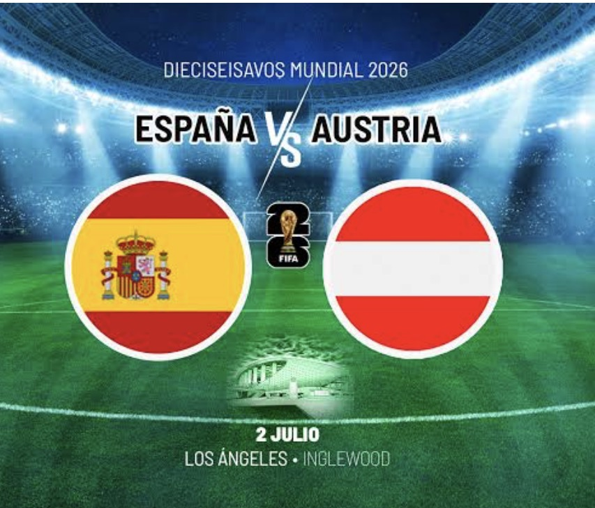 Spain versus Austria stadium poster